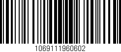 Código de barras (EAN, GTIN, SKU, ISBN): '1069111960602'