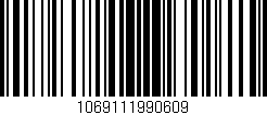 Código de barras (EAN, GTIN, SKU, ISBN): '1069111990609'