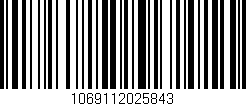 Código de barras (EAN, GTIN, SKU, ISBN): '1069112025843'
