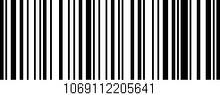 Código de barras (EAN, GTIN, SKU, ISBN): '1069112205641'
