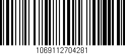 Código de barras (EAN, GTIN, SKU, ISBN): '1069112704281'