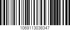 Código de barras (EAN, GTIN, SKU, ISBN): '1069113038347'