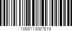 Código de barras (EAN, GTIN, SKU, ISBN): '1069113087819'