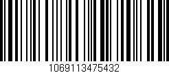 Código de barras (EAN, GTIN, SKU, ISBN): '1069113475432'
