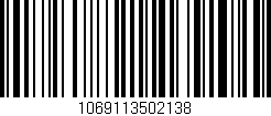 Código de barras (EAN, GTIN, SKU, ISBN): '1069113502138'