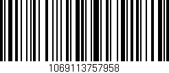 Código de barras (EAN, GTIN, SKU, ISBN): '1069113757958'