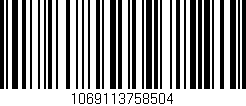 Código de barras (EAN, GTIN, SKU, ISBN): '1069113758504'