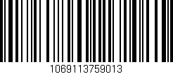 Código de barras (EAN, GTIN, SKU, ISBN): '1069113759013'