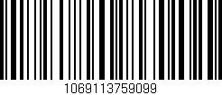 Código de barras (EAN, GTIN, SKU, ISBN): '1069113759099'