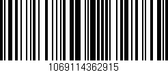 Código de barras (EAN, GTIN, SKU, ISBN): '1069114362915'