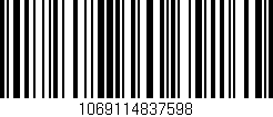 Código de barras (EAN, GTIN, SKU, ISBN): '1069114837598'