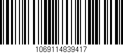 Código de barras (EAN, GTIN, SKU, ISBN): '1069114839417'
