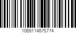Código de barras (EAN, GTIN, SKU, ISBN): '1069114875774'
