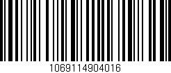 Código de barras (EAN, GTIN, SKU, ISBN): '1069114904016'