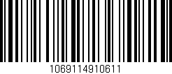 Código de barras (EAN, GTIN, SKU, ISBN): '1069114910611'
