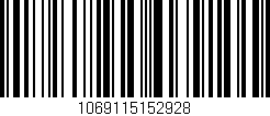 Código de barras (EAN, GTIN, SKU, ISBN): '1069115152928'