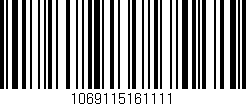 Código de barras (EAN, GTIN, SKU, ISBN): '1069115161111'