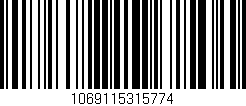 Código de barras (EAN, GTIN, SKU, ISBN): '1069115315774'