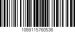 Código de barras (EAN, GTIN, SKU, ISBN): '1069115760536'