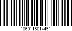 Código de barras (EAN, GTIN, SKU, ISBN): '1069115814451'