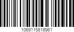 Código de barras (EAN, GTIN, SKU, ISBN): '1069115818961'