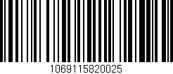 Código de barras (EAN, GTIN, SKU, ISBN): '1069115820025'