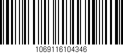 Código de barras (EAN, GTIN, SKU, ISBN): '1069116104346'