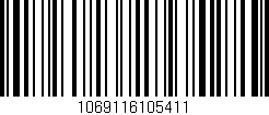 Código de barras (EAN, GTIN, SKU, ISBN): '1069116105411'