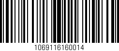 Código de barras (EAN, GTIN, SKU, ISBN): '1069116160014'