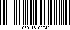 Código de barras (EAN, GTIN, SKU, ISBN): '1069116189749'