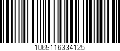Código de barras (EAN, GTIN, SKU, ISBN): '1069116334125'
