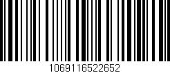 Código de barras (EAN, GTIN, SKU, ISBN): '1069116522652'
