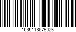 Código de barras (EAN, GTIN, SKU, ISBN): '1069116875925'