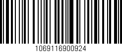 Código de barras (EAN, GTIN, SKU, ISBN): '1069116900924'