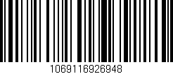 Código de barras (EAN, GTIN, SKU, ISBN): '1069116926948'