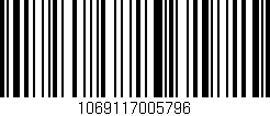 Código de barras (EAN, GTIN, SKU, ISBN): '1069117005796'