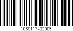 Código de barras (EAN, GTIN, SKU, ISBN): '1069117492985'