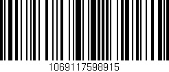 Código de barras (EAN, GTIN, SKU, ISBN): '1069117598915'