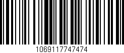 Código de barras (EAN, GTIN, SKU, ISBN): '1069117747474'