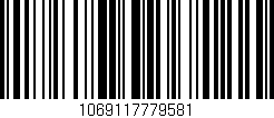 Código de barras (EAN, GTIN, SKU, ISBN): '1069117779581'