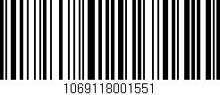 Código de barras (EAN, GTIN, SKU, ISBN): '1069118001551'