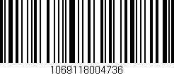 Código de barras (EAN, GTIN, SKU, ISBN): '1069118004736'