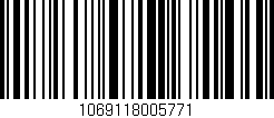 Código de barras (EAN, GTIN, SKU, ISBN): '1069118005771'
