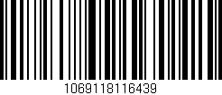 Código de barras (EAN, GTIN, SKU, ISBN): '1069118116439'