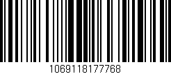 Código de barras (EAN, GTIN, SKU, ISBN): '1069118177768'