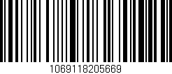 Código de barras (EAN, GTIN, SKU, ISBN): '1069118205669'