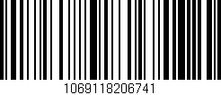 Código de barras (EAN, GTIN, SKU, ISBN): '1069118206741'