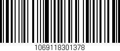 Código de barras (EAN, GTIN, SKU, ISBN): '1069118301378'
