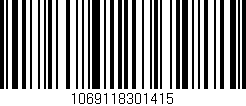 Código de barras (EAN, GTIN, SKU, ISBN): '1069118301415'