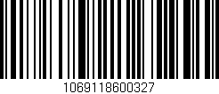 Código de barras (EAN, GTIN, SKU, ISBN): '1069118600327'